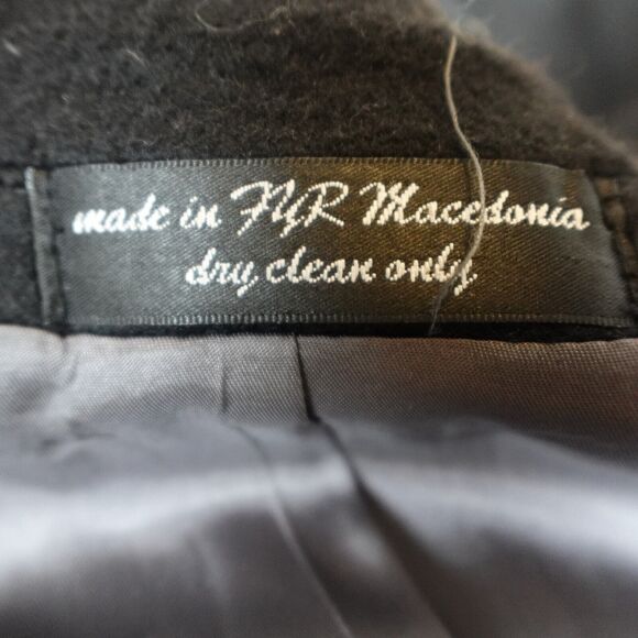 Gianfranco Ruffini Mens 42R Blazer Sports Coat Camel Hair Black Single Breasted - Picture 9 of 16